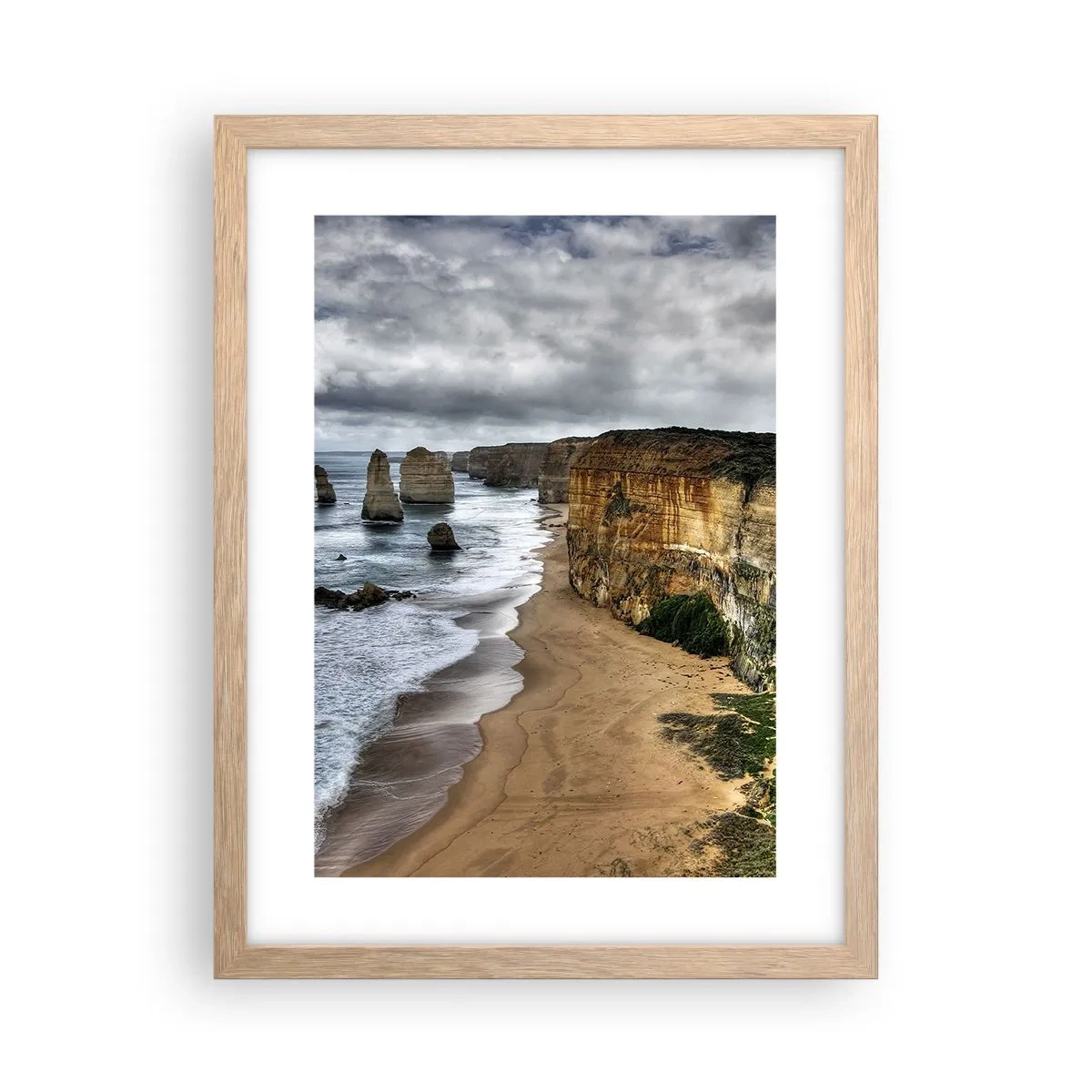 Póster en marco roble claro - Belleza en bruto - 30x40 cm