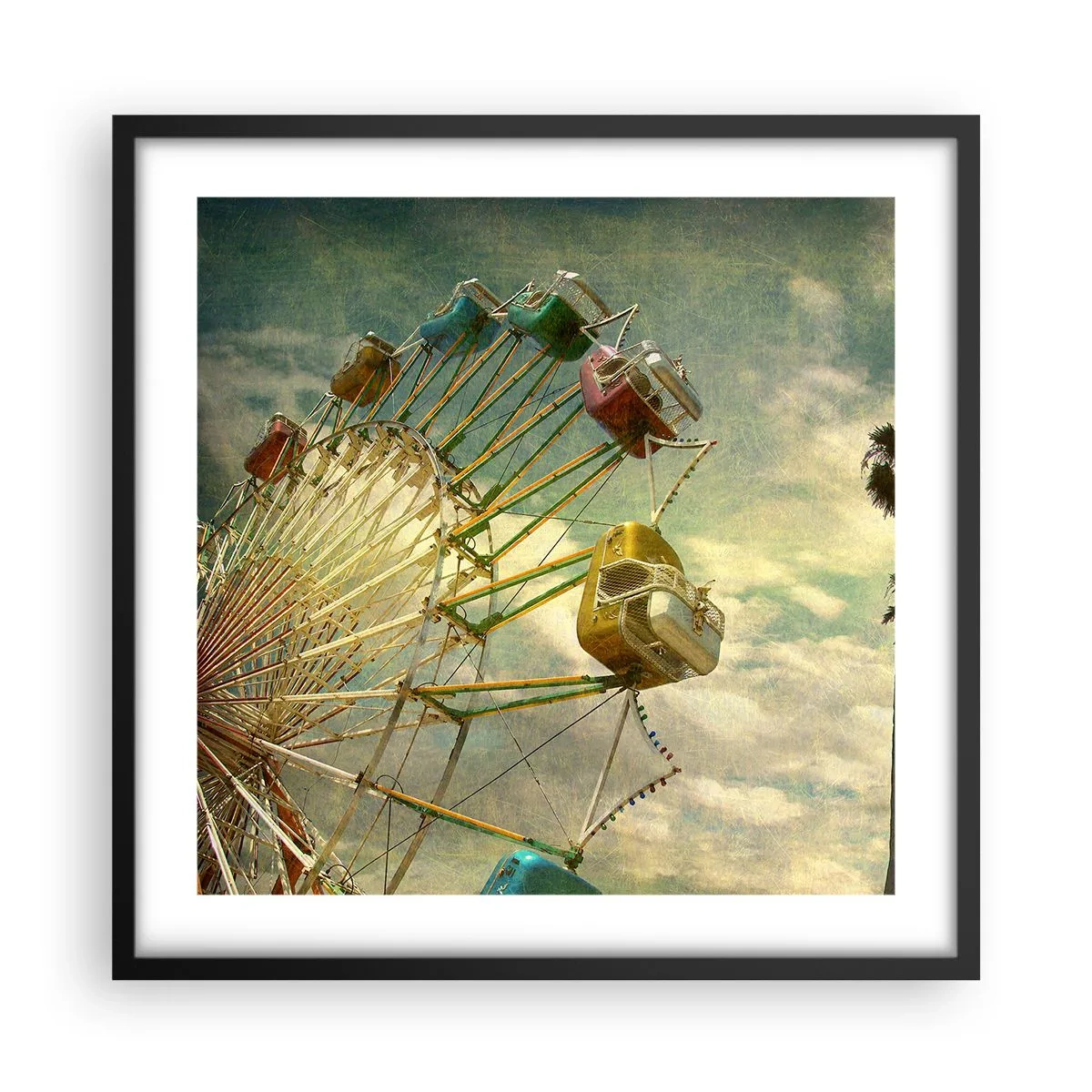 Póster en marco negro - Será, será un día estupendo.... - 50x50 cm