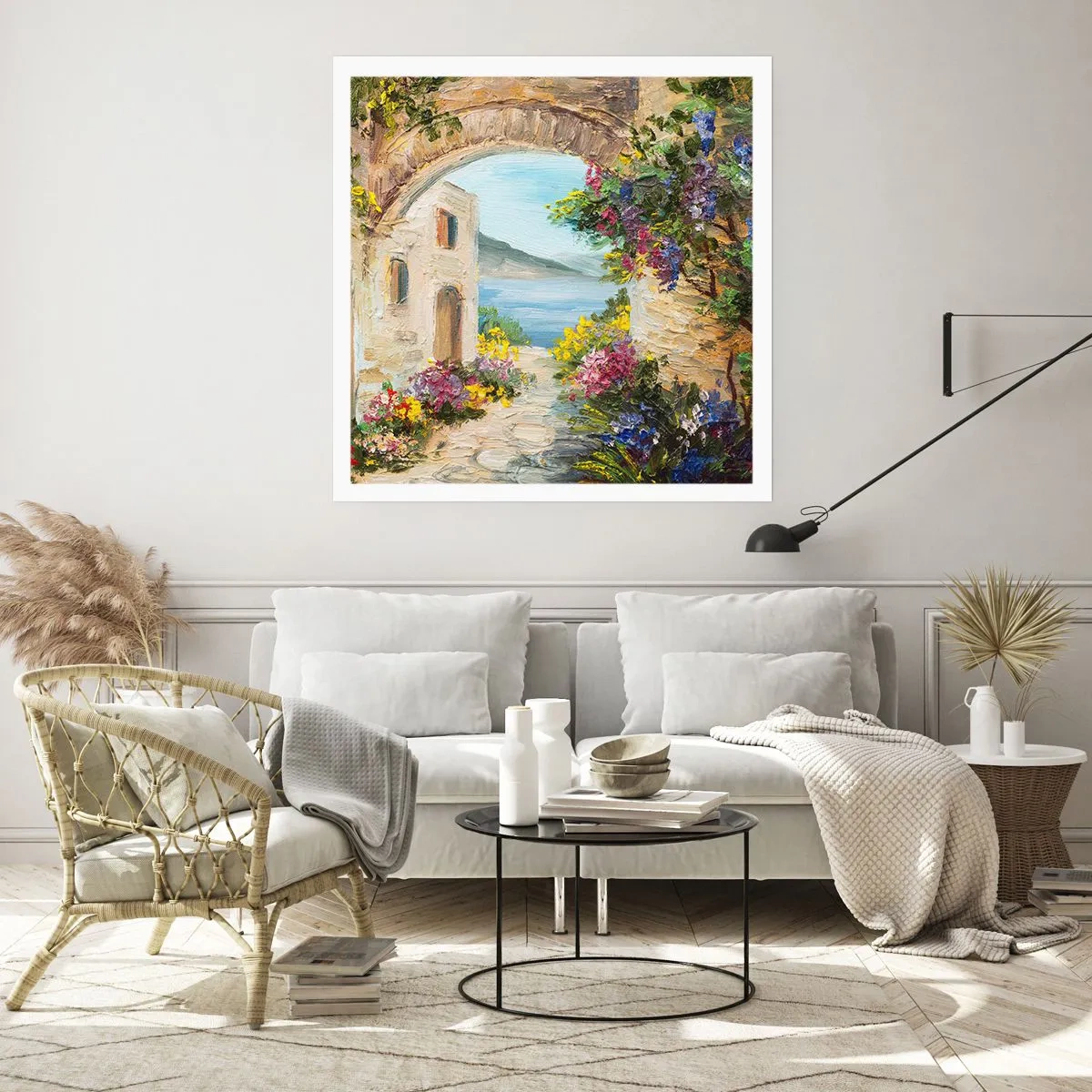 Póster - El encanto del paisaje costero - 30x30 cm