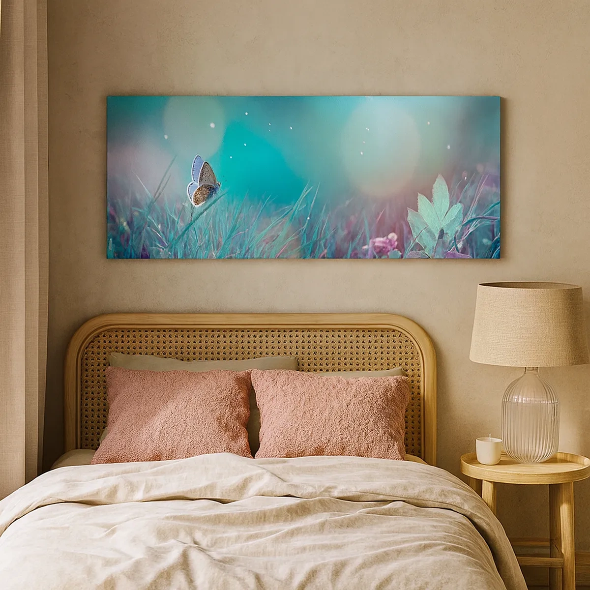 Cuadro sobre lienzo - Impresión de Imagen - La vida secreta de un prado - 30x30 cm