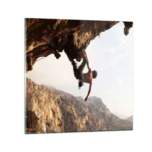 Cuadro sobre vidrio - Impresiones sobre Vidrio - Un mundo en la roca - 70x70 cm