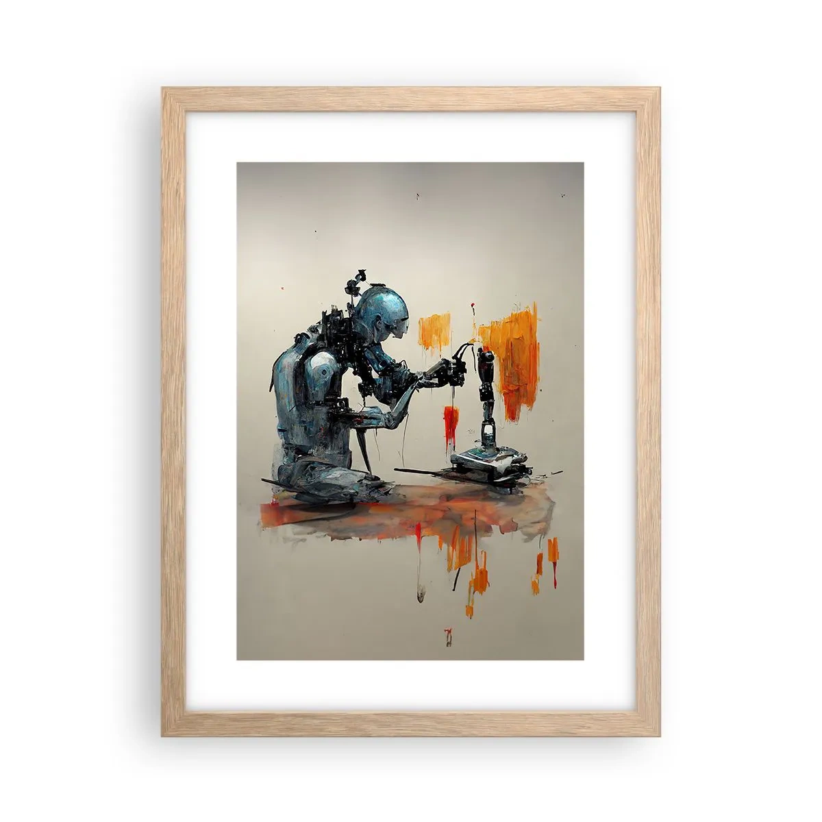 Póster en marco roble claro - Próximamente... - 30x40 cm