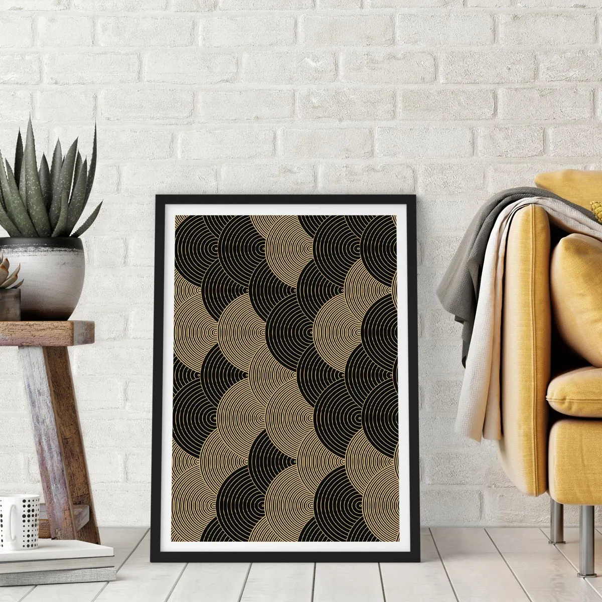 Póster en marco negro - Multiplicación de la unidad - 40x50 cm