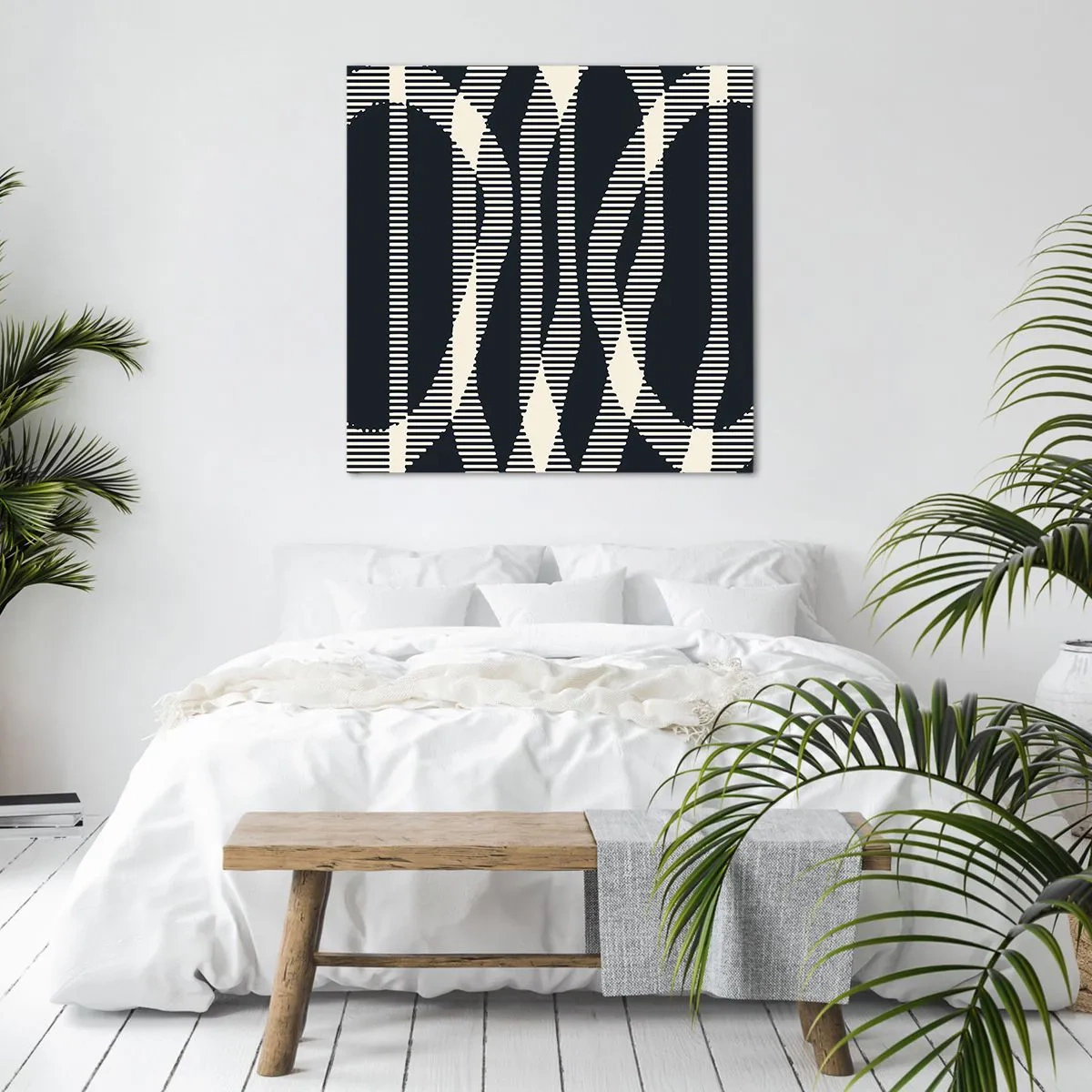 Cuadro sobre lienzo - Impresión de Imagen - Un intento de romper la oscuridad - 70x70 cm