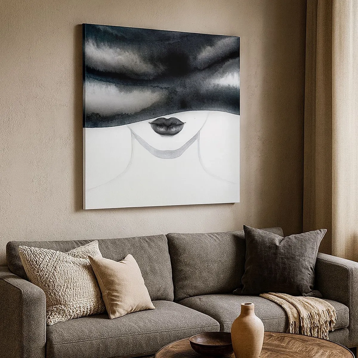 Cuadro sobre lienzo - Impresión de Imagen - Un misterio sensual - 30x30 cm