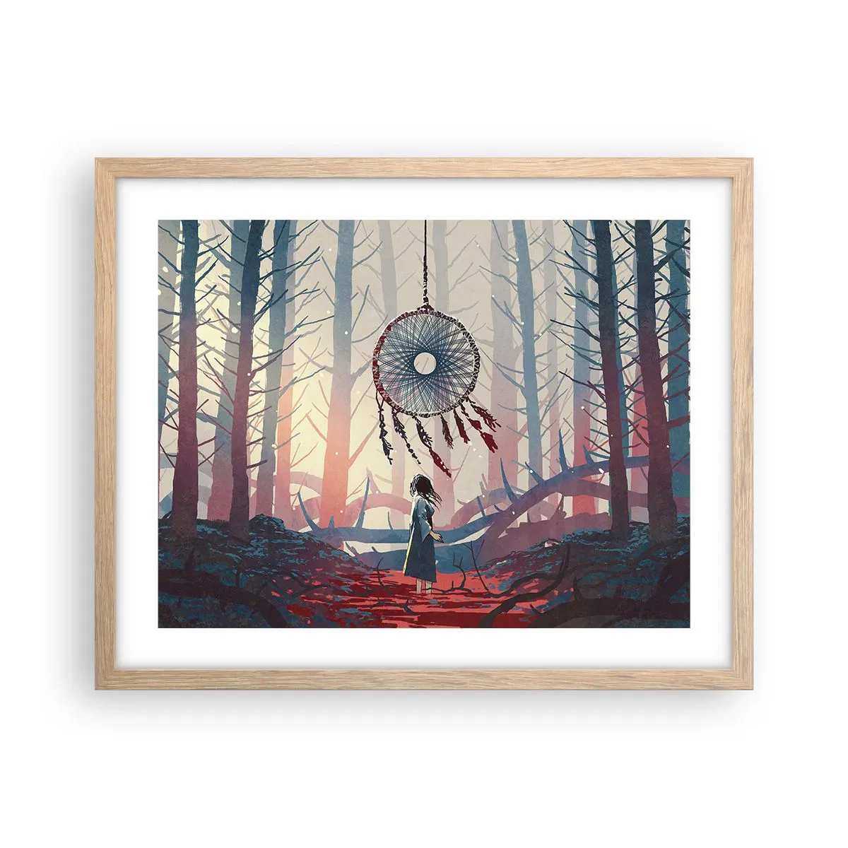 Póster en marco roble claro - El ritual secreto de la felicidad - 50x40 cm