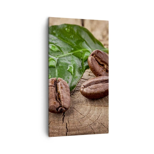 Cuadro sobre lienzo - Impresión de Imagen - El auténtico y negro - 45x80 cm