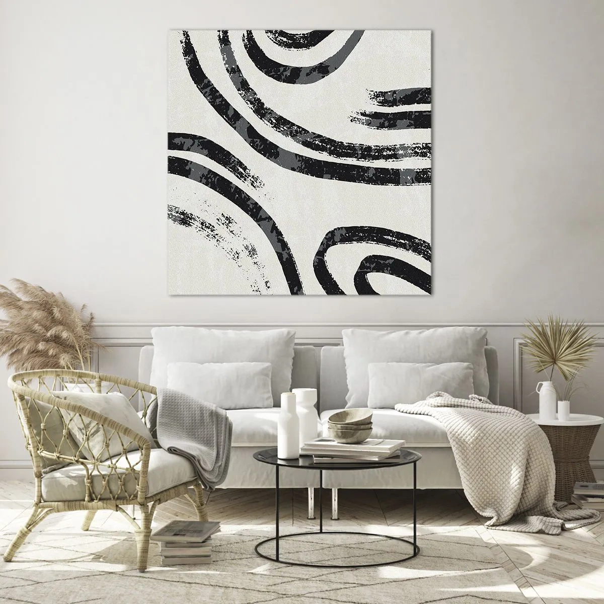 Cuadro sobre vidrio - Impresiones sobre Vidrio - A medias - 30x30 cm