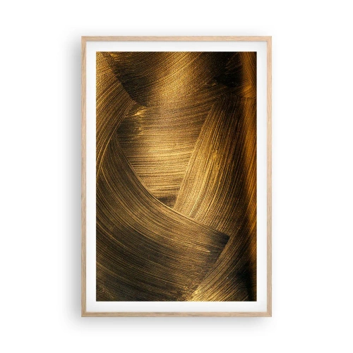 Póster en marco roble claro - En un laberinto de oro - 61x91 cm