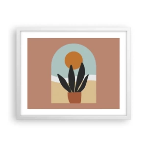 Póster en marco blanco - Pequeñas alegrías - 50x40 cm