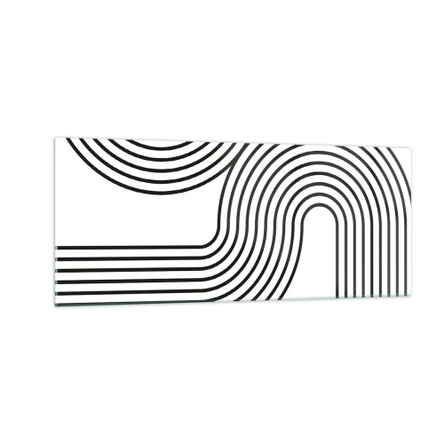 Cuadro sobre vidrio - Impresiones sobre Vidrio - En una curva - 100x40 cm