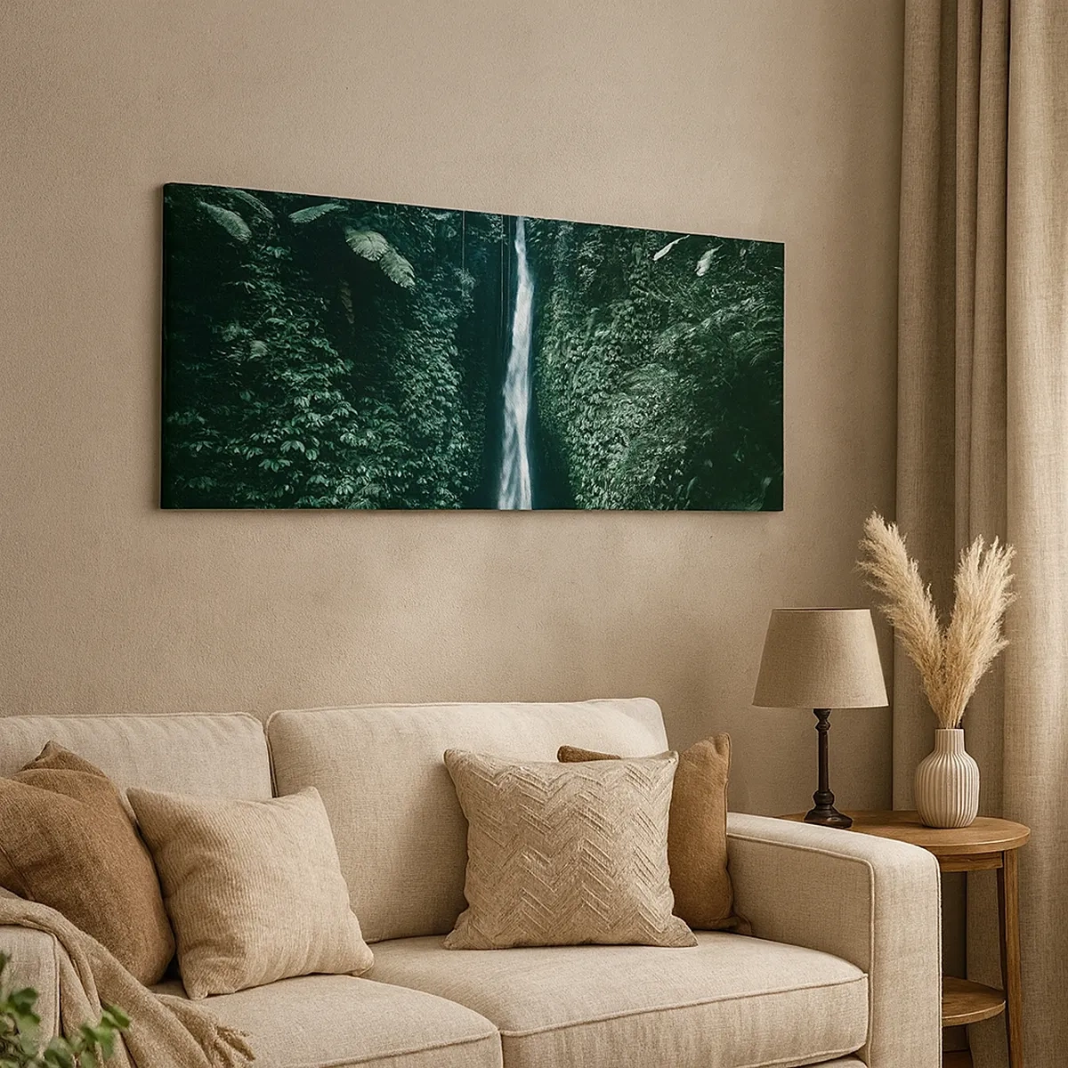 Cuadro sobre lienzo - Impresión de Imagen - Balneario tropical - 30x30 cm