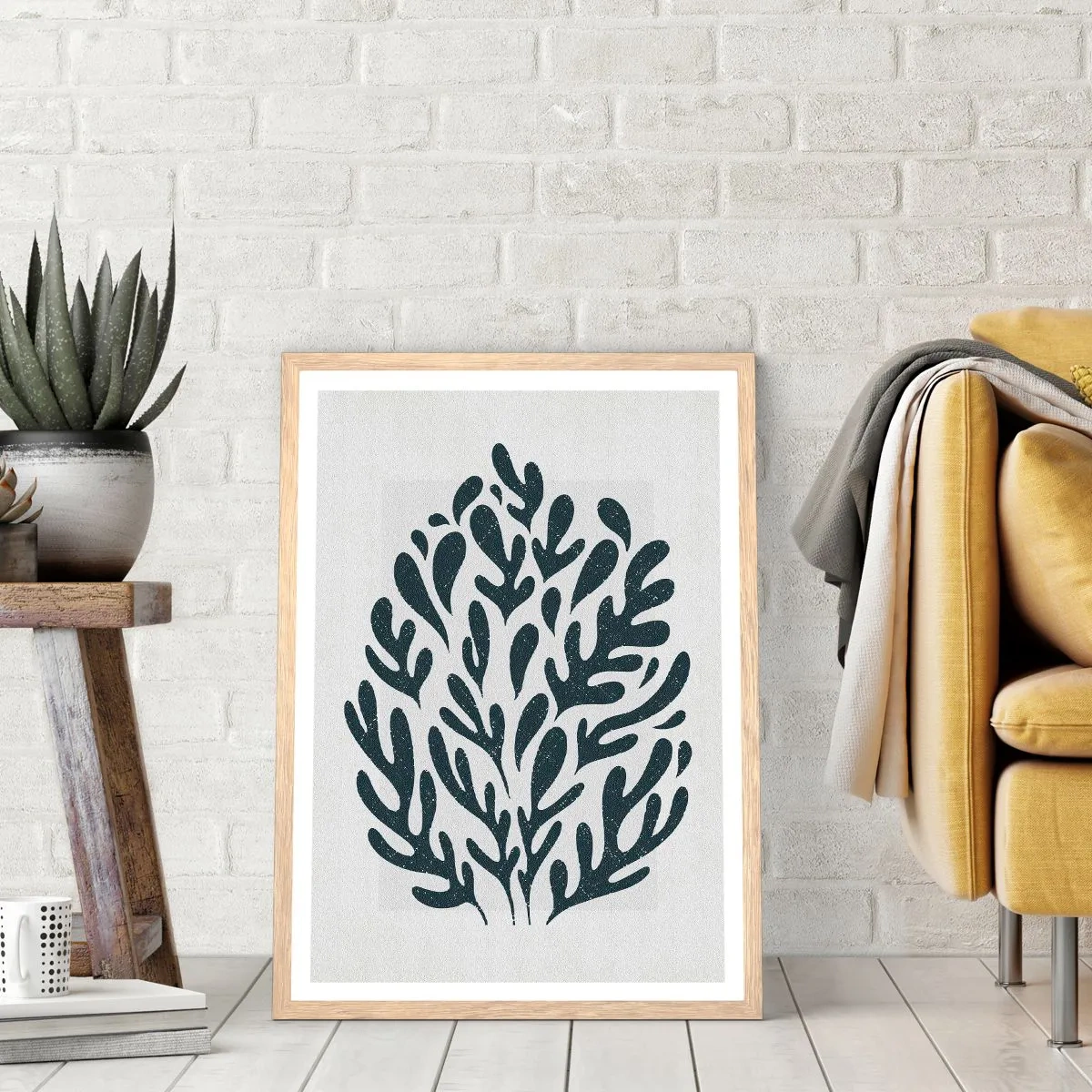 Póster en marco roble claro - Formas de la naturaleza - 70x100 cm