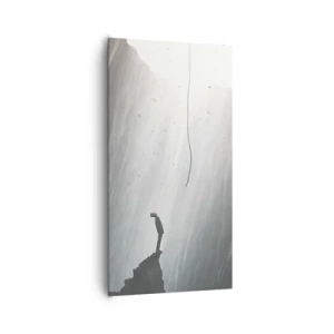 Cuadro sobre lienzo - Impresión de Imagen - Siempre hay una salida - 65x120 cm