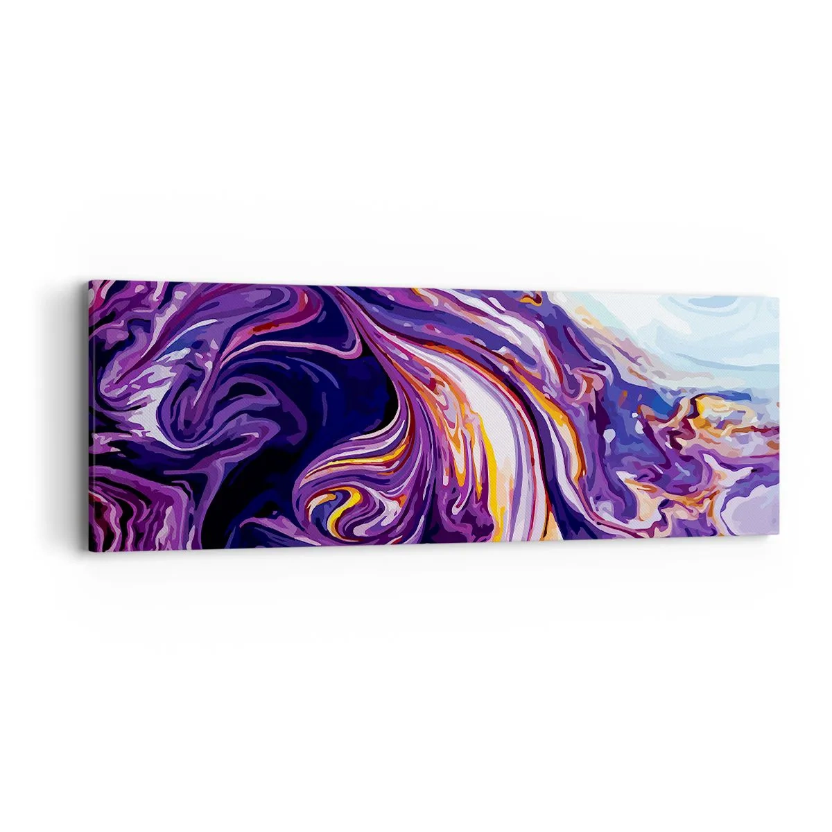 Cuadro sobre lienzo - Impresión de Imagen - Una curva en el violeta - 90x30 cm