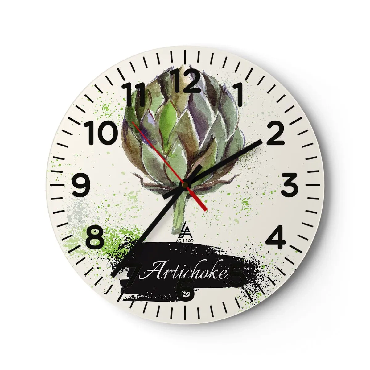Reloj de pared - Reloj de vidrio - El sabor del otoño - 40x40 cm