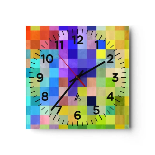 Reloj de pared - Reloj de vidrio - Cada uno diferente, todos iguales - 30x30 cm