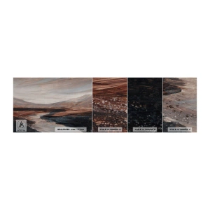 Muestra de fotomural autoadhesivo Deluxe Sticker -  Valle apacible - Paisaje, Paisaje, Pedazo - 100x30 cm