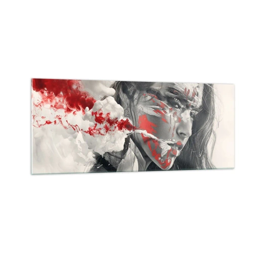 Cuadro sobre vidrio - Impresiones sobre Vidrio - En los humos del absurdo - 100x40 cm