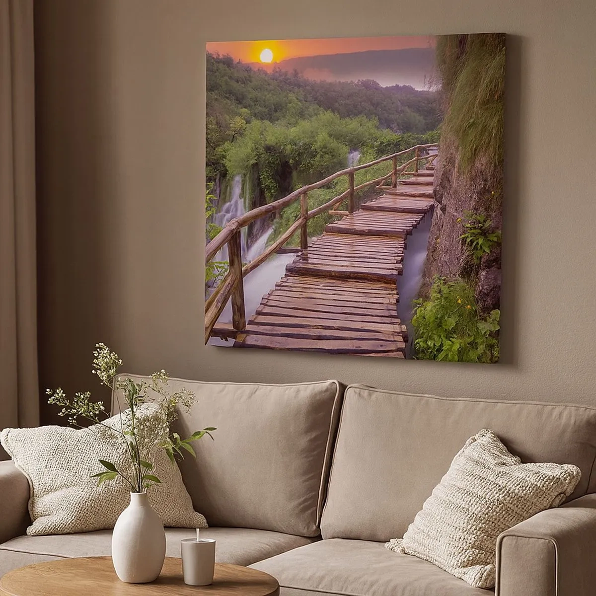 Cuadro sobre lienzo - Impresión de Imagen - Una belleza inimaginable - 30x30 cm