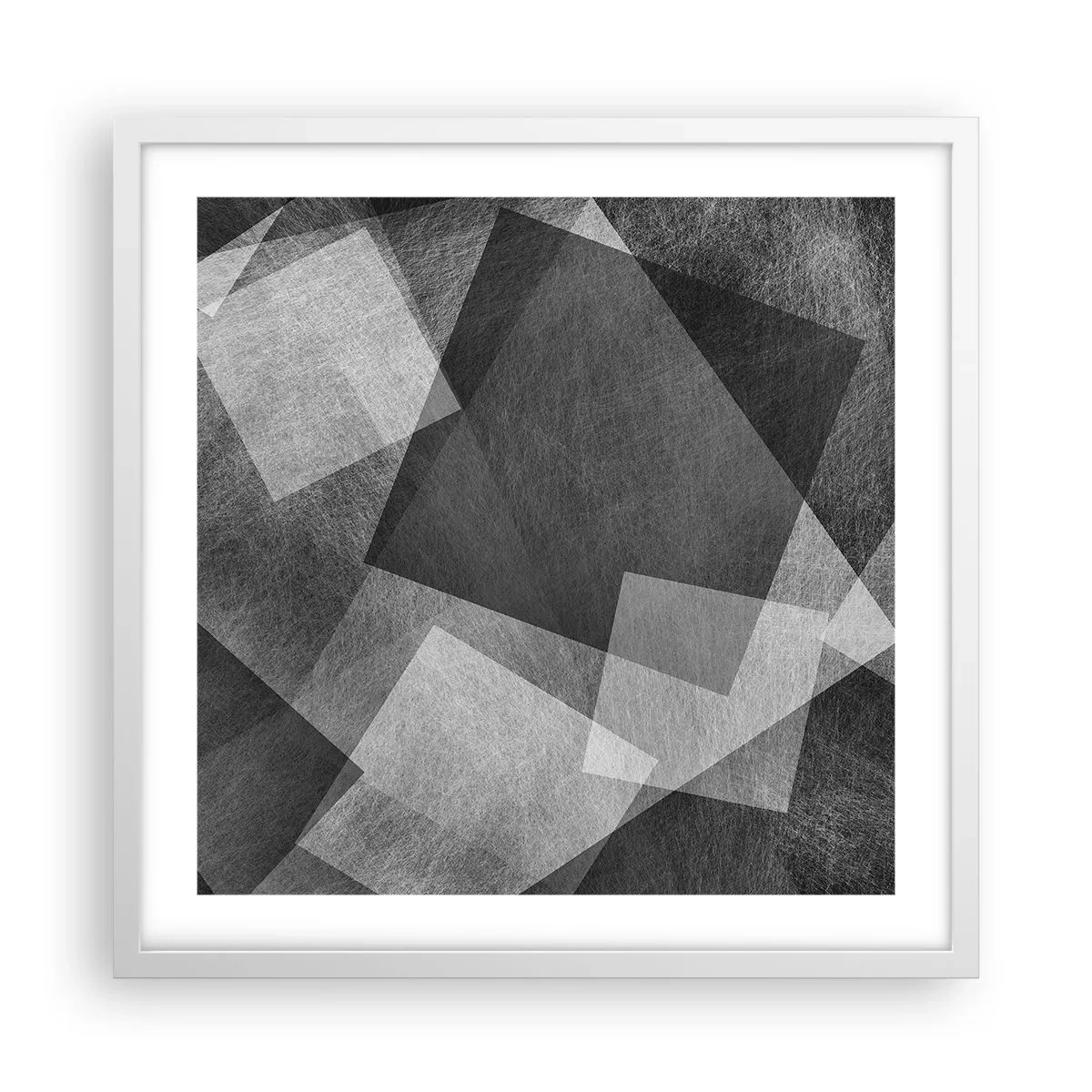 Póster en marco blanco - Un símbolo eterno de permanencia y orden - 50x50 cm