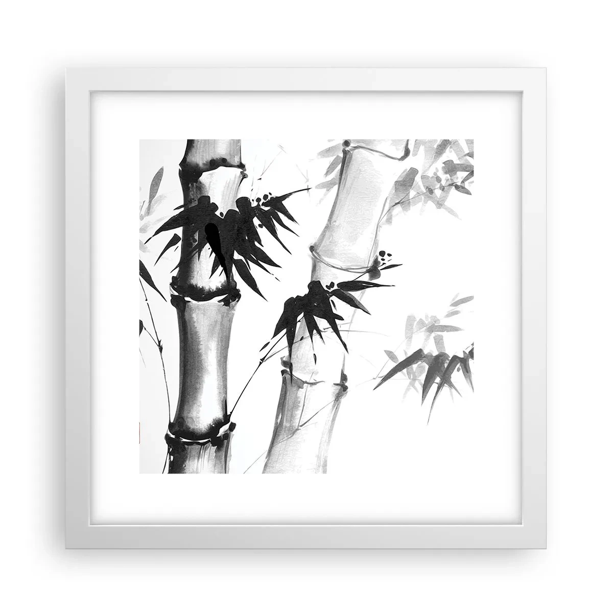 Póster en marco blanco - Primer plano de Oriente - 30x30 cm