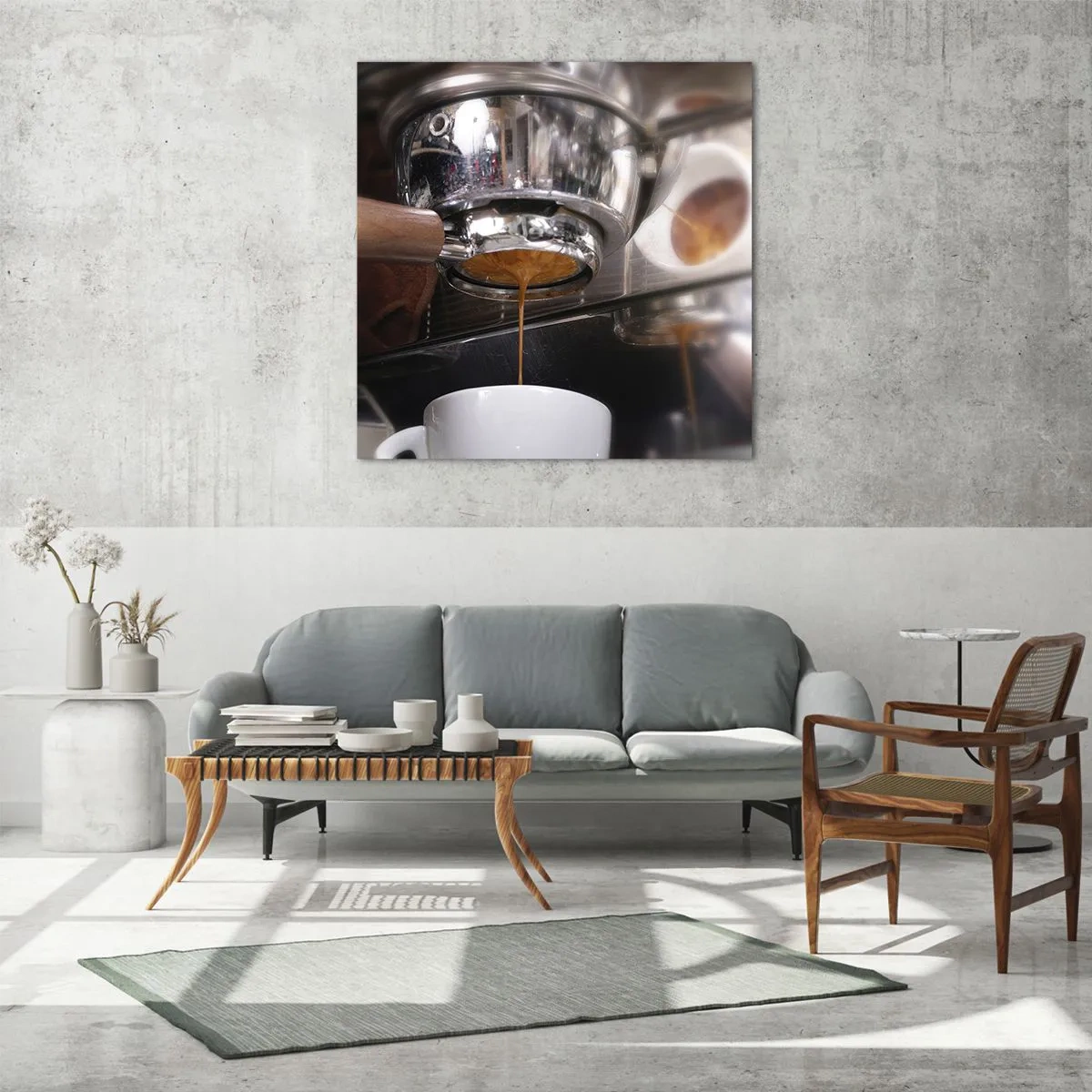 Cuadro sobre vidrio - Impresiones sobre Vidrio - El mejor momento del día - 70x70 cm