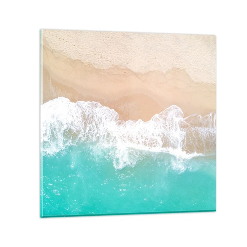 Cuadro sobre vidrio - Impresiones sobre Vidrio - Un toque acariciador - 30x30 cm