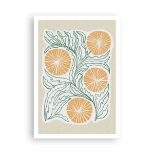 Póster - Étnico con un toque de abstracción - 70x100 cm