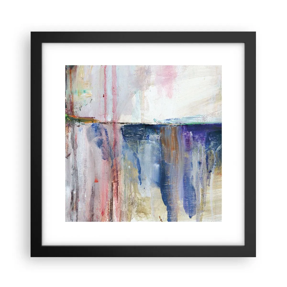 Póster en marco negro - Impresiones y asociaciones de colores - 30x30 cm