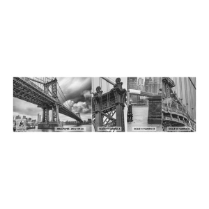 Muestra de fotomural autoadhesivo Deluxe Sticker - Al corazón de la ciudad - Nueva York, Ciudad, manhattan - 100x30 cm