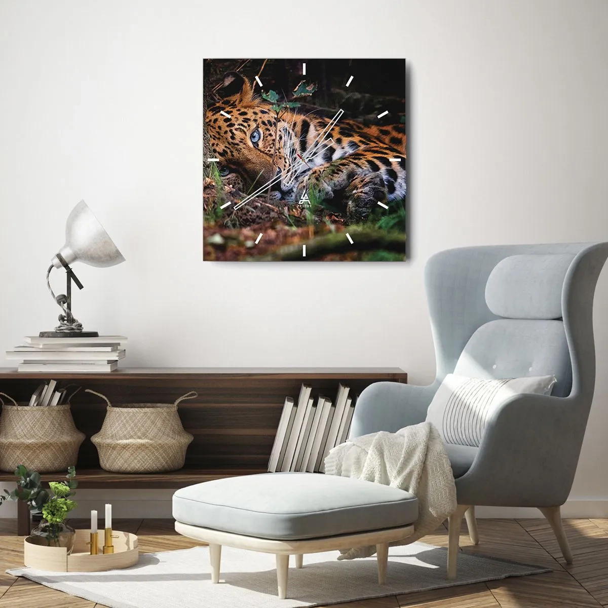 Reloj de pared - Reloj de vidrio - Confía en mí - 40x40 cm