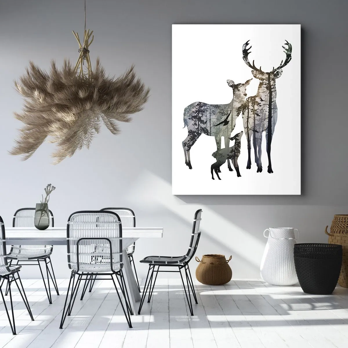 Cuadro sobre lienzo - Impresión de Imagen - Fotografía familiar - 65x120 cm