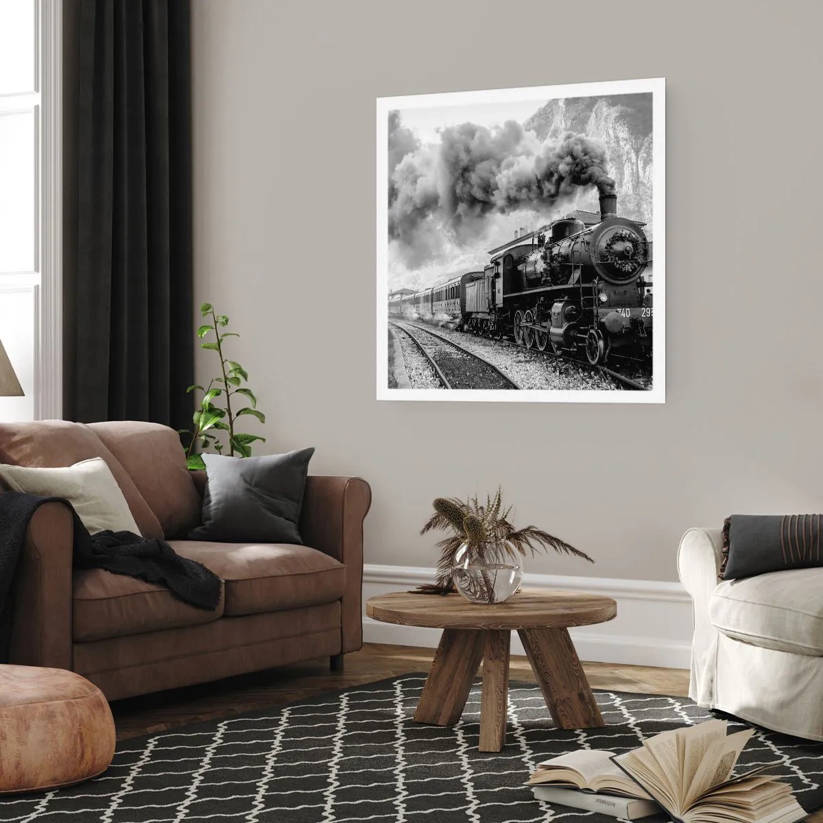 Póster - Rumbo a la estación... - 50x50 cm