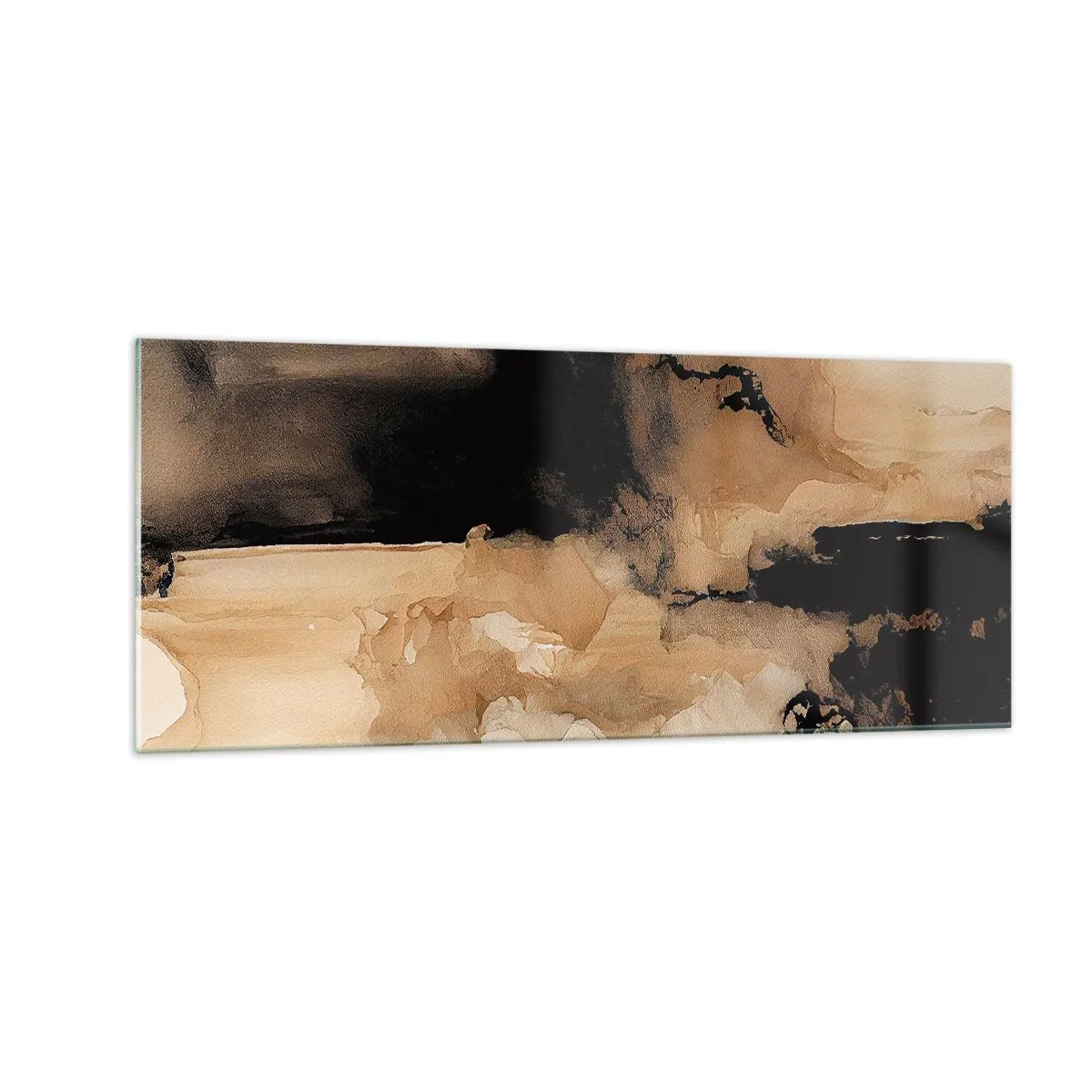 Cuadro sobre vidrio - Impresiones sobre Vidrio - Una abstracción intrigante - 100x40 cm