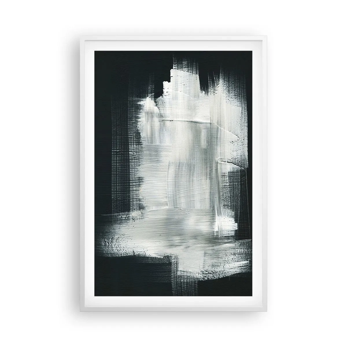 Póster en marco blanco - Tejido vertical y horizontal - 61x91 cm
