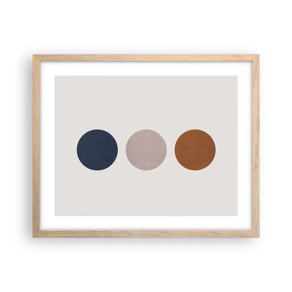 Póster en marco roble claro - Símbolo de perfección - 50x40 cm