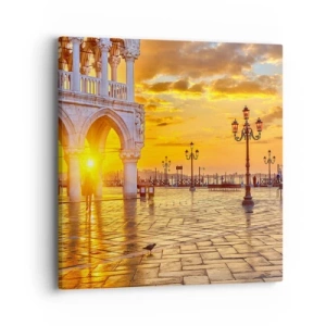 Cuadro sobre lienzo - Impresión de Imagen - ¿Dónde están todos? - 40x40 cm