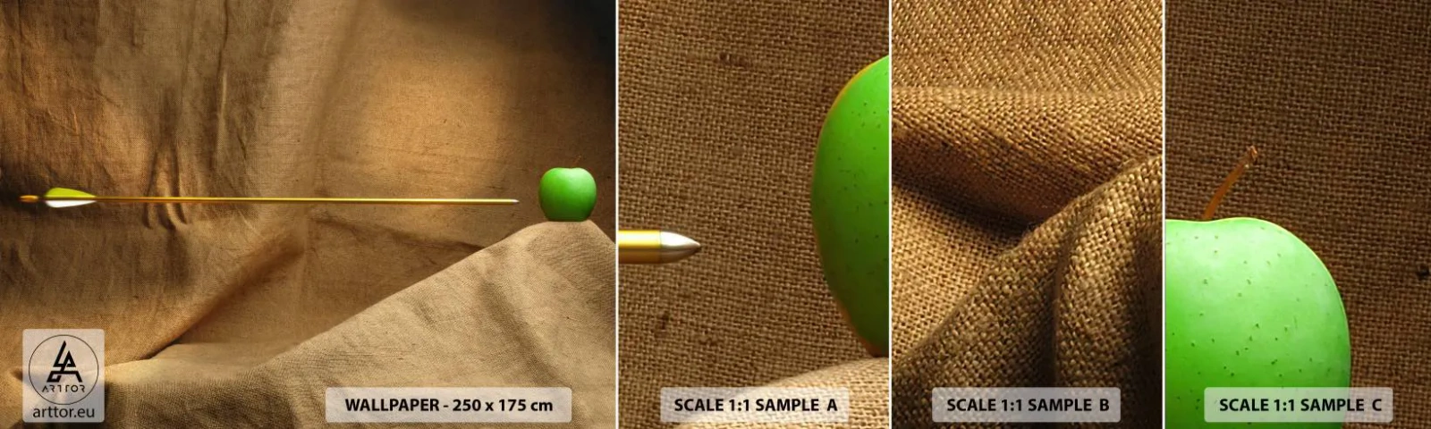 Muestra De Fotomural Standard Eco - Evocar el espíritu de Wilhelm Tell - Gráficos, Abstracción, Flecha de tiro con arco - 100x30 cm