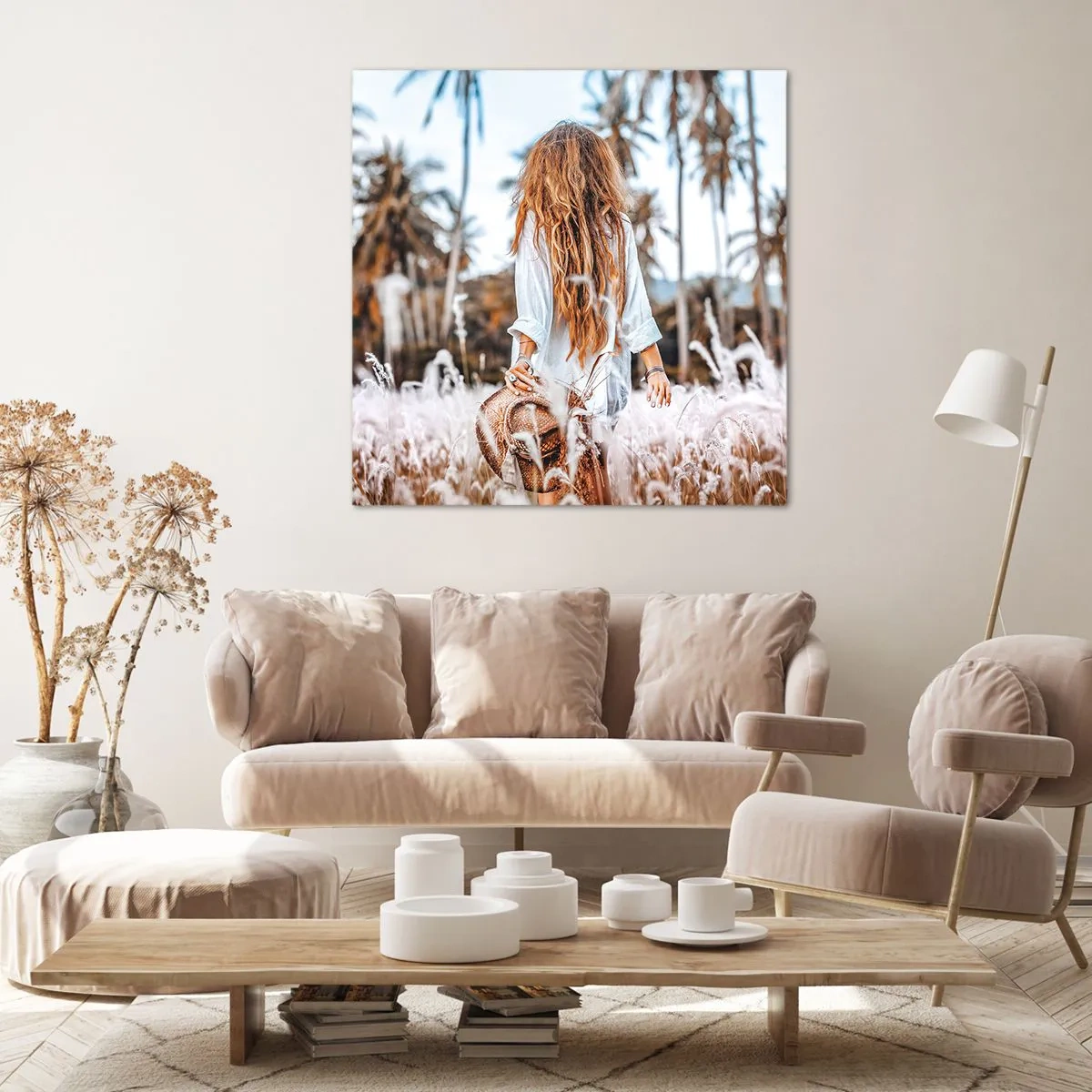 Cuadro sobre lienzo - Impresión de Imagen - Nacida en el plumón de la Tierra - 50x50 cm