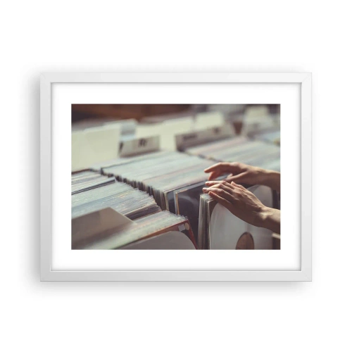 Póster en marco blanco - En busca de emociones - 40x30 cm