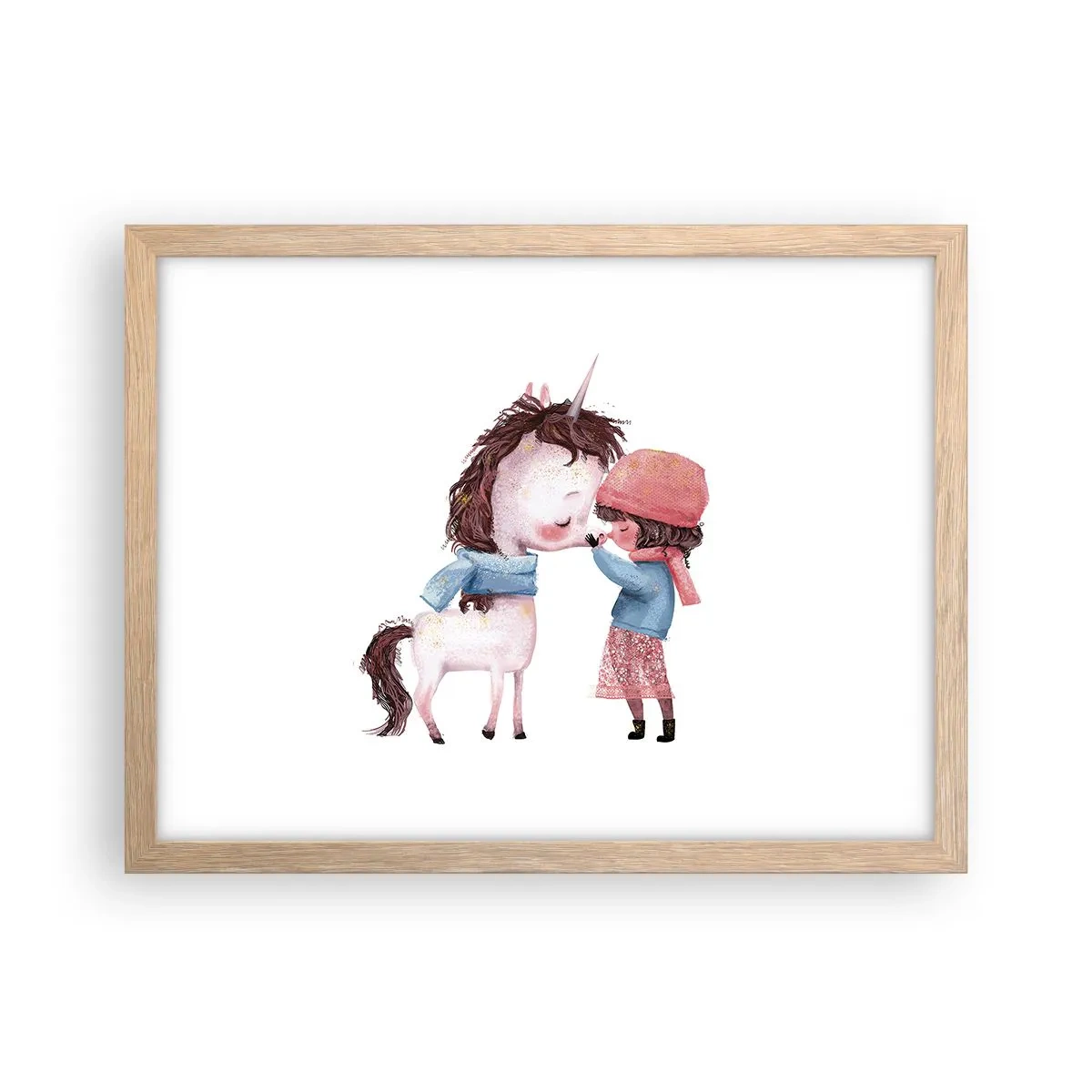 Póster en marco roble claro - Un cuento de invierno - 40x30 cm