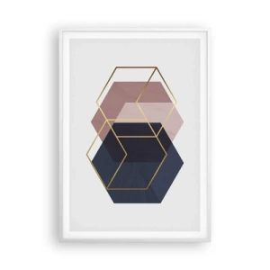 Póster en marco blanco - El poder de la sencillez - 70x100 cm