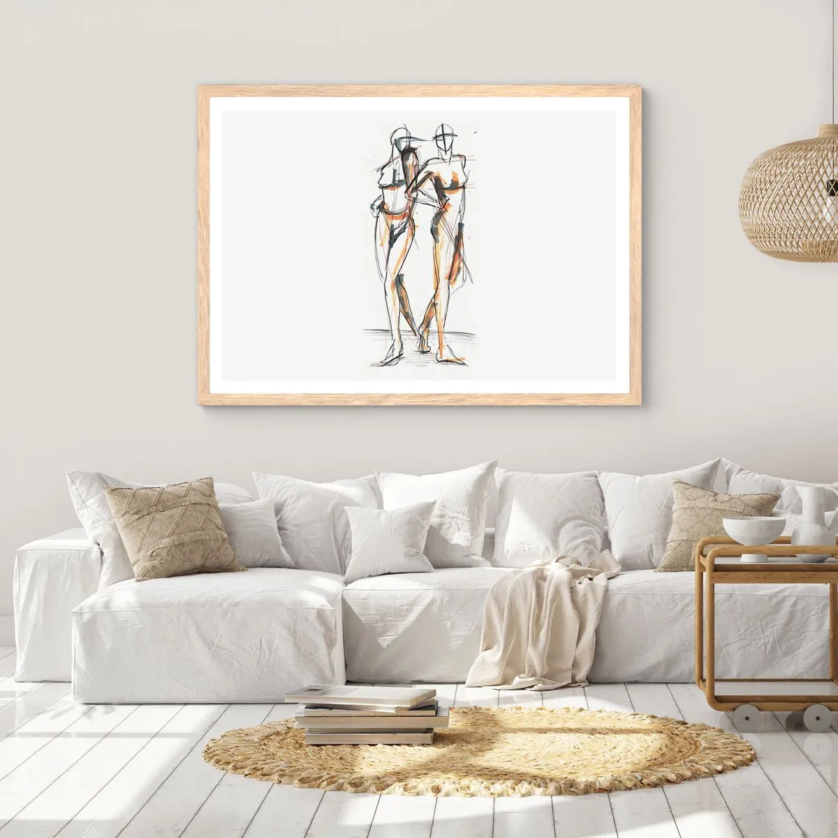 Póster en marco roble claro - Un estudio sobre el encanto - 91x61 cm