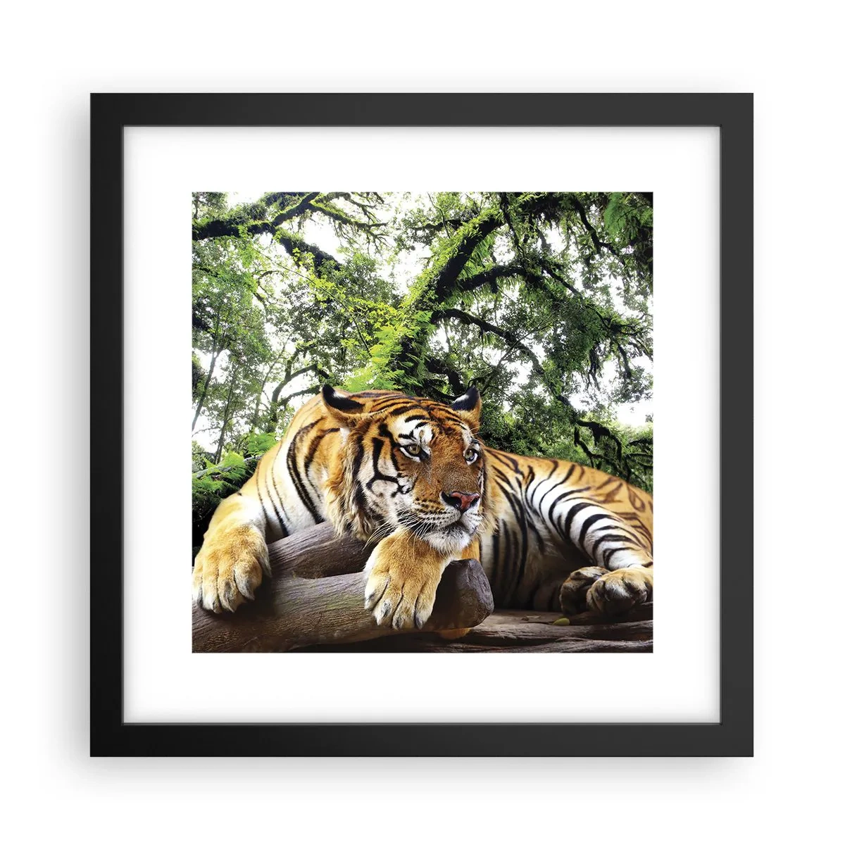 Póster en marco negro - Atentamente - 30x30 cm