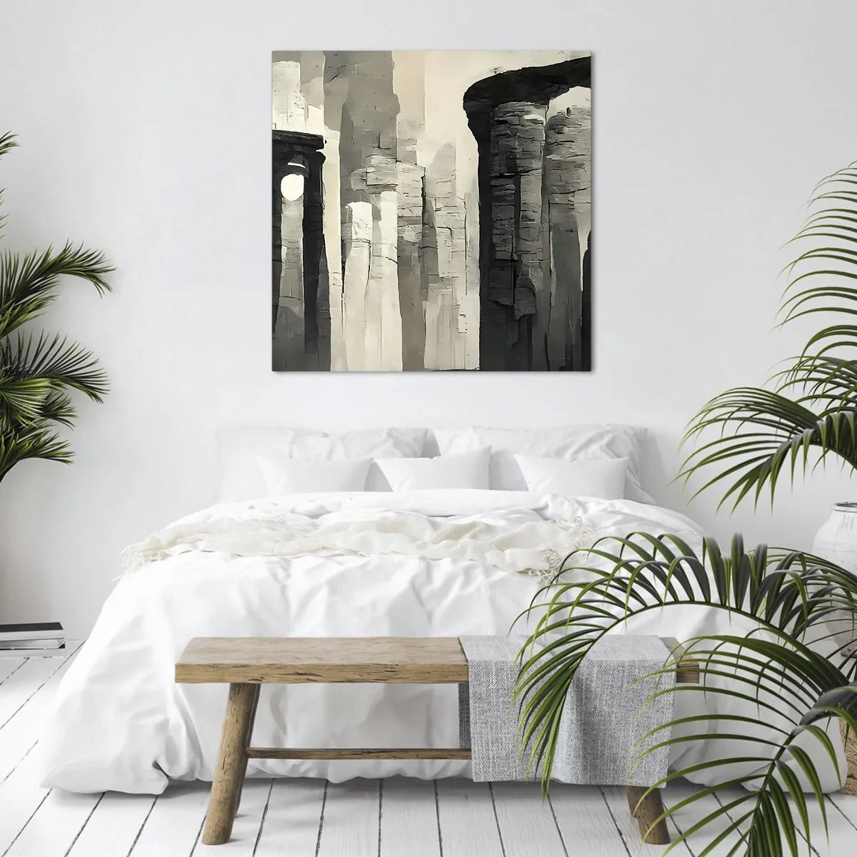 Cuadro sobre lienzo - Impresión de Imagen - La majestuosidad de la antigüedad - 30x30 cm