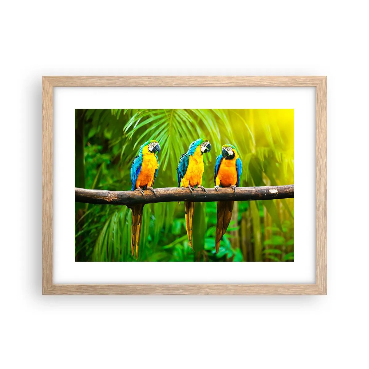 Póster en marco roble claro - ¿Y has oído que ella...? - 40x30 cm