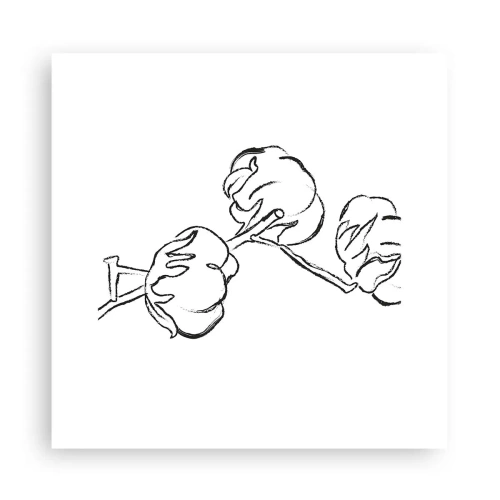 Póster - Plumón de algodón - 30x30 cm