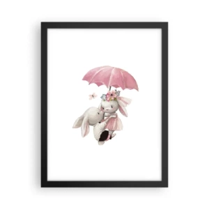 Póster en marco negro - Esto es amor - 30x40 cm