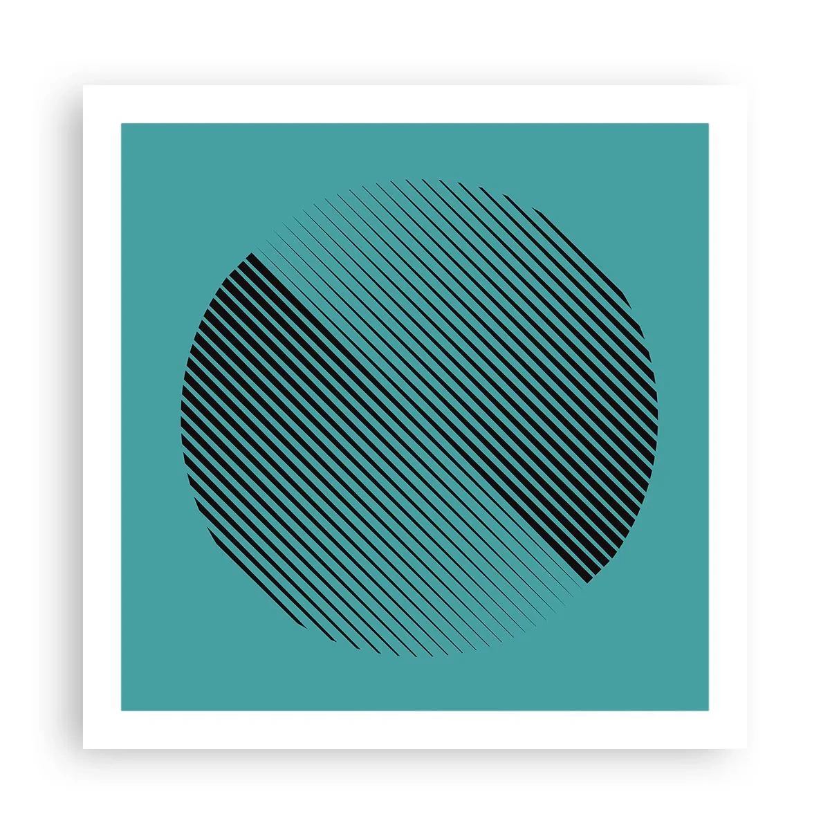 Póster - El círculo: una variación geométrica - 60x60 cm